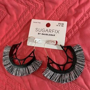 NWT SUGARFIX BY BAUBLEBAR BLACK AND WHITE EARRINGS